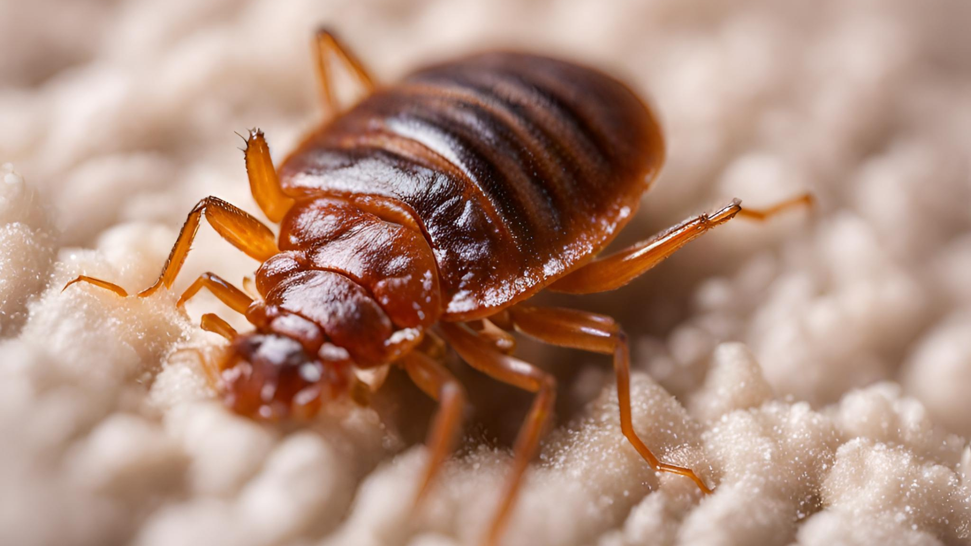 Adult bed bugs are visible to the naked eye