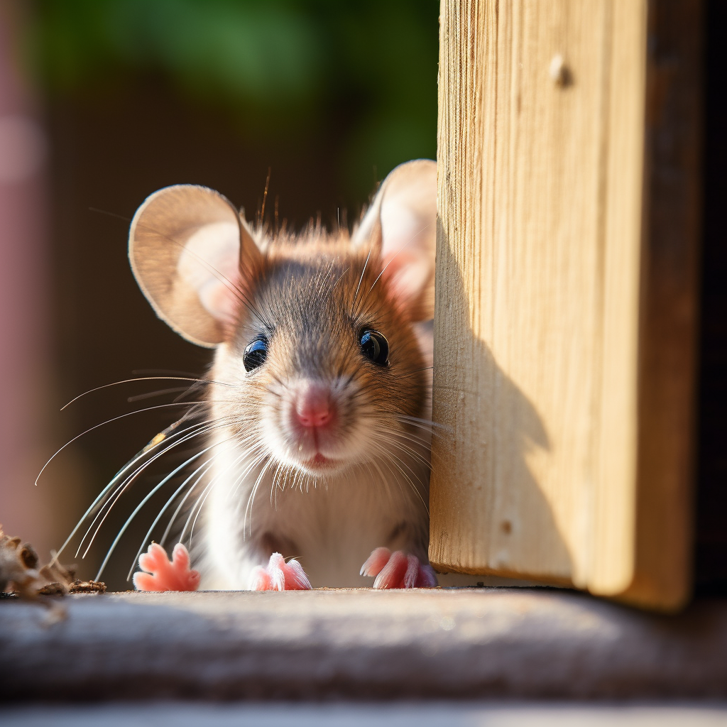 Mice can squeeze through spaces as small as a dime
