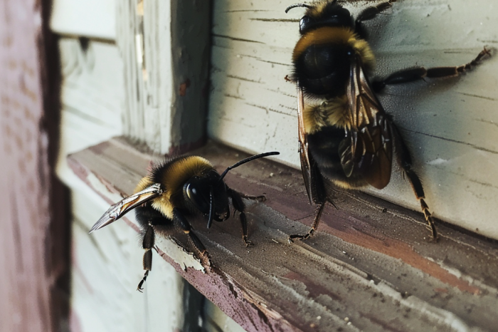 Carpenter bees don’t tend to be aggressive