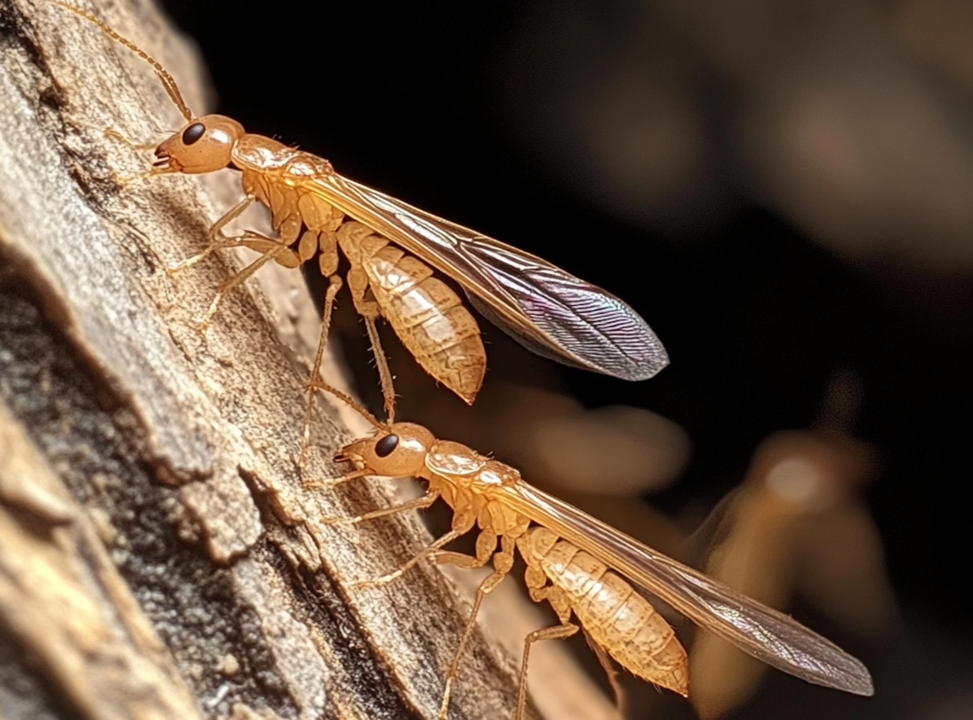 The only types of termites that can fly are alates, often referred to as swarmers.