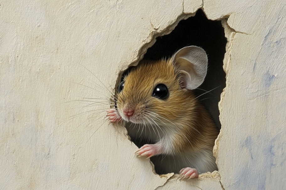 scratching or scurrying noises coming from inside your walls is a telltale sign mice are in your wall