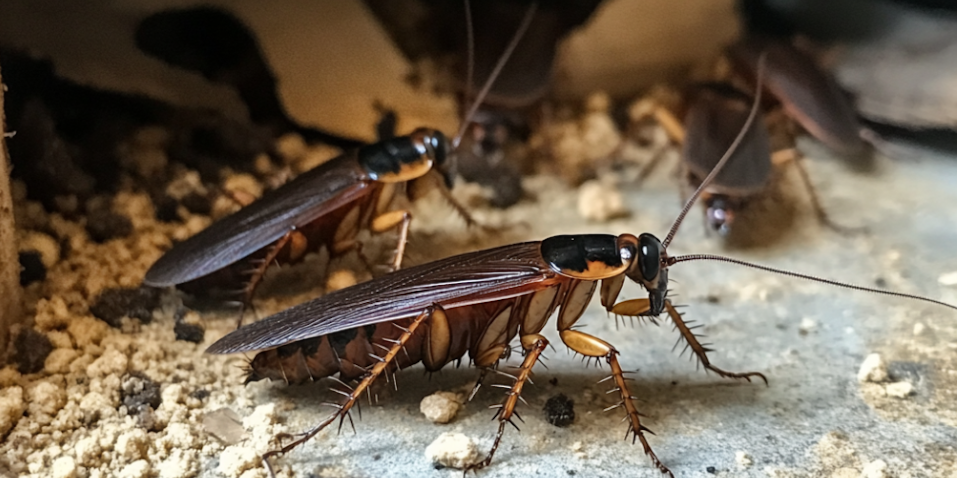 Cockroaches prefer hanging out in kitchens and pantries