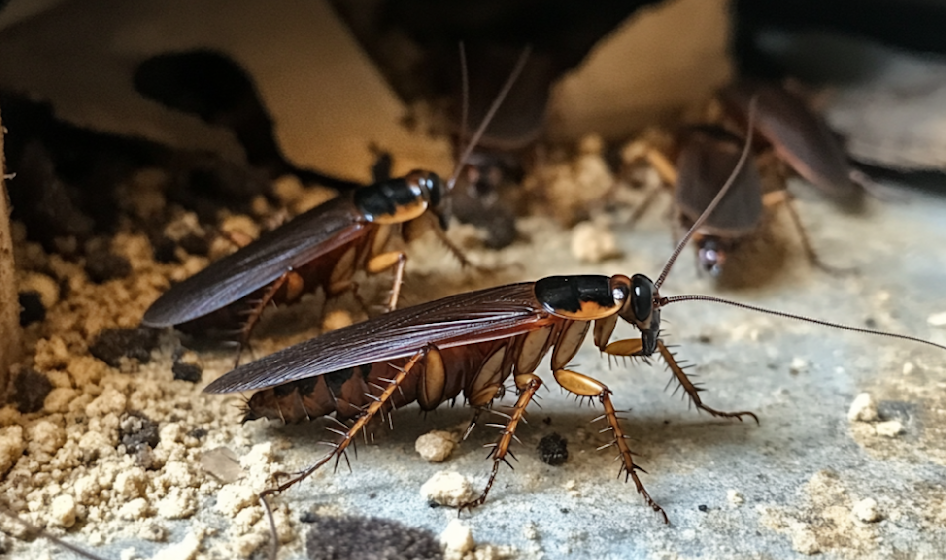 Cockroaches prefer hanging out in kitchens and pantries